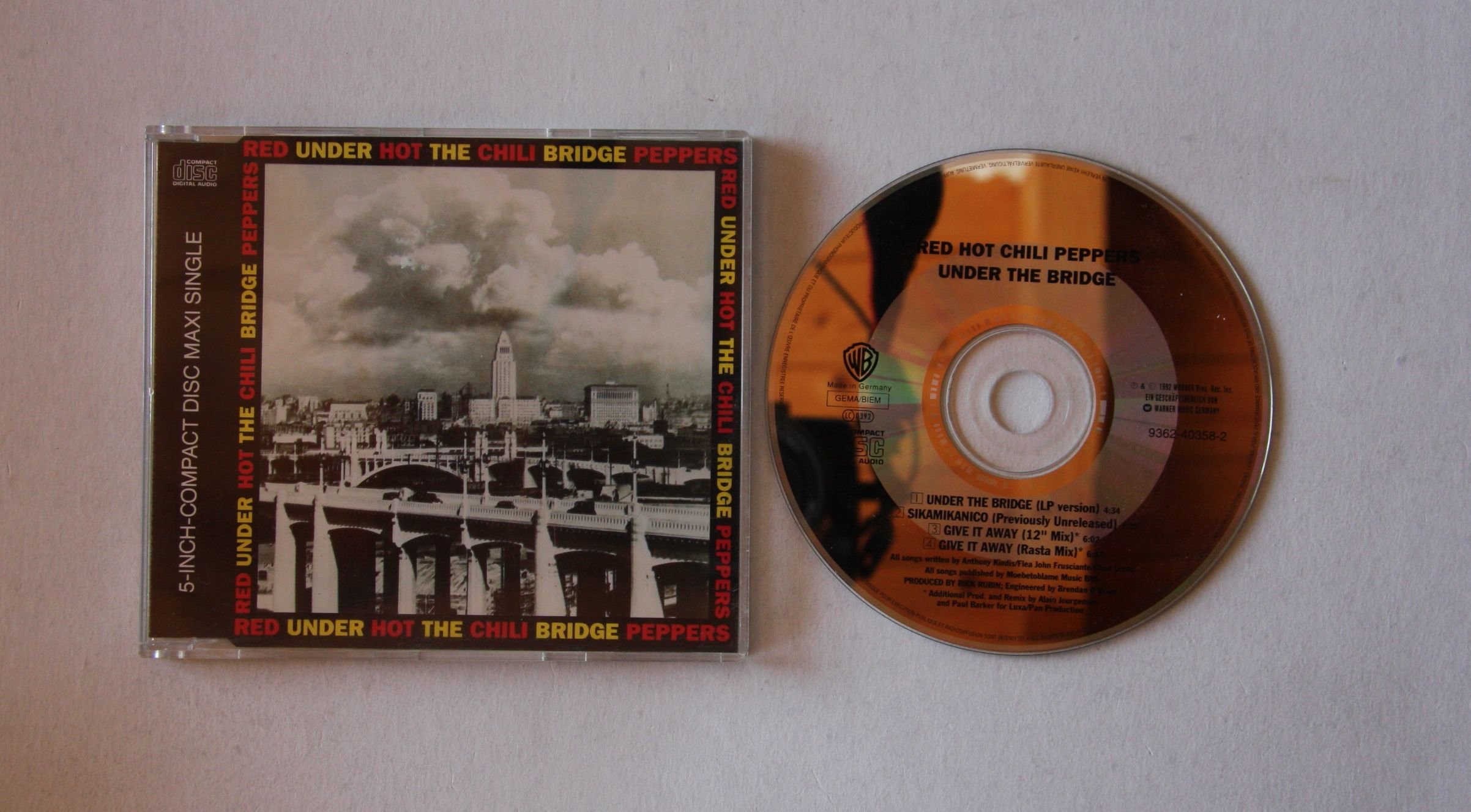 Red Hot Chili Peppers Under The Bridge Records, LPs, Vinyl and CDs